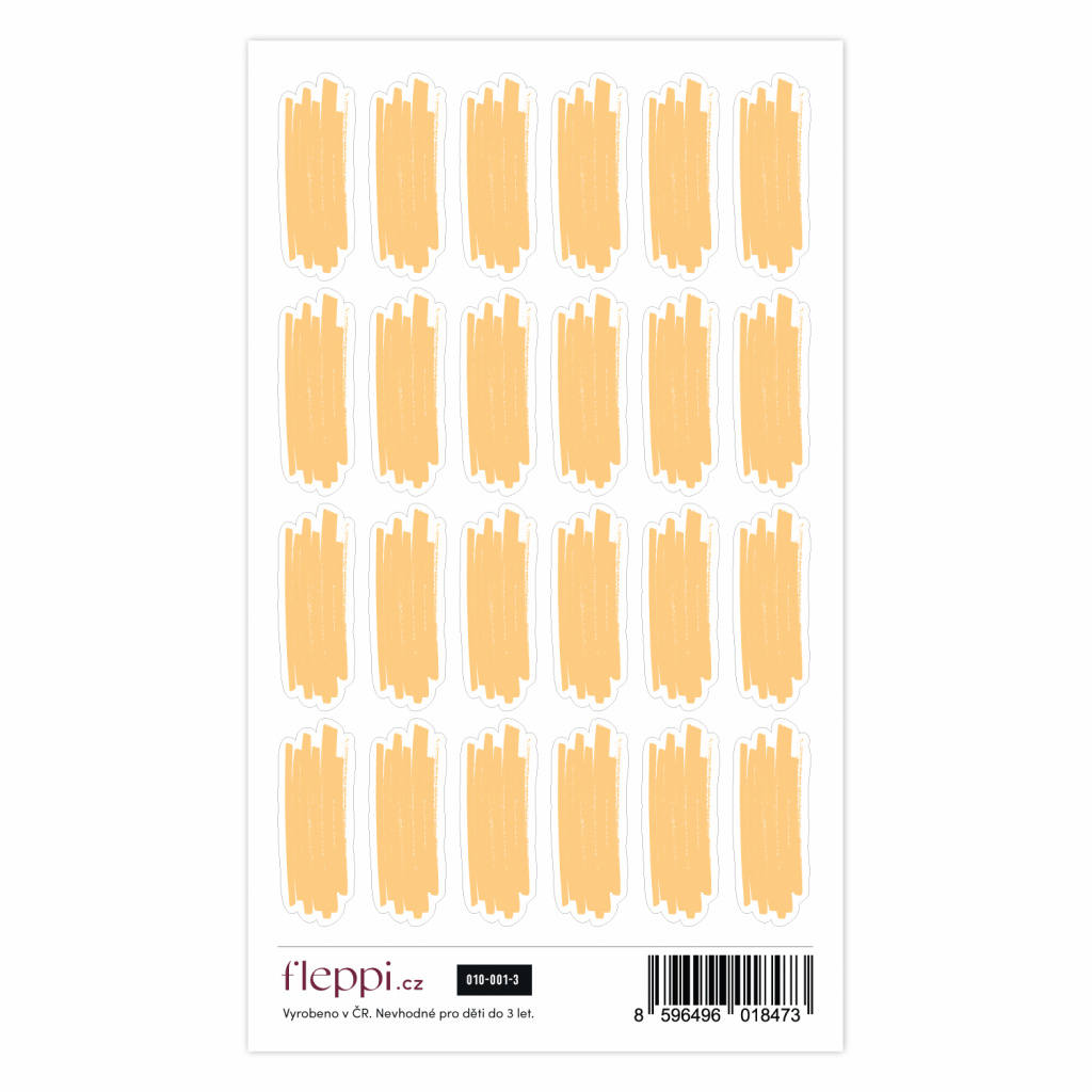Color coding kolekce | pastelově oranžová – čmárance