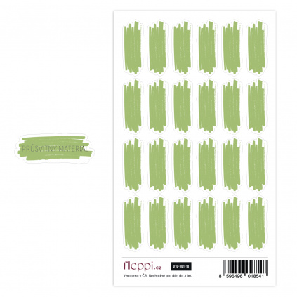 Color coding kolekce | pastelově zelená – čmárance průsvitné