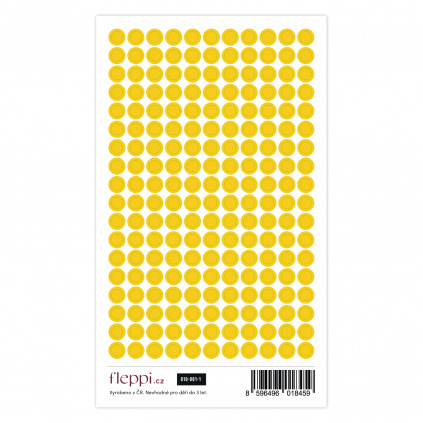 Color coding kolekce | žlutá - kolečka