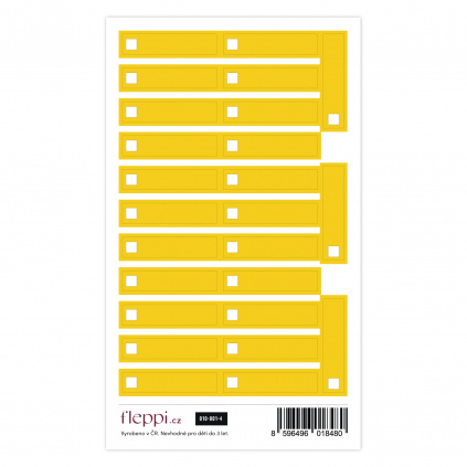 Color coding kolekce | žlutá – check boxy
