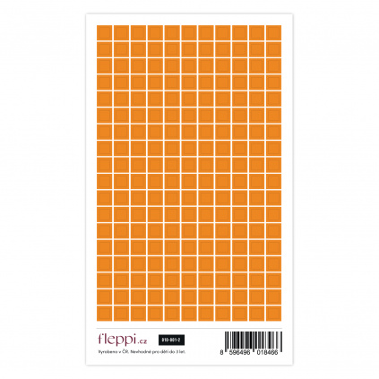 Limitovaná color coding kolekce | oranžová – čtverečky