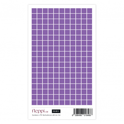 Limitovaná color coding kolekce | fialová – čtverečky