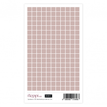 Color coding kolekce | nude hnědá – čtverečky