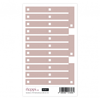 Color coding kolekce | nude hnědá – check boxy