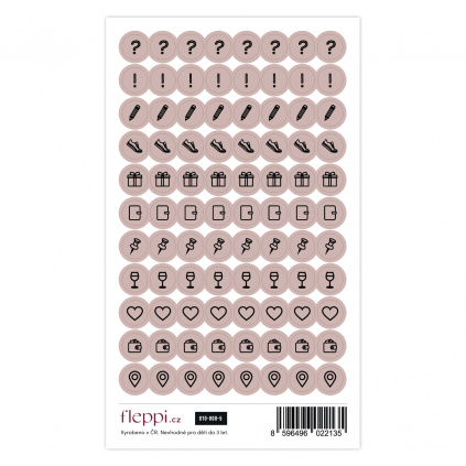 Color coding kolekce | nude hnědá – ikonky