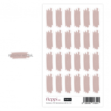 Color coding kolekce | nude hnědá – čmárance průsvitné