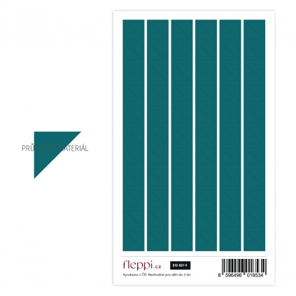 Color coding kolekce | akvamarínová – trojhelníky průsvitné