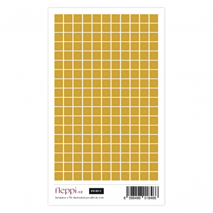 Color coding kolekce | zlatá – čtverečky