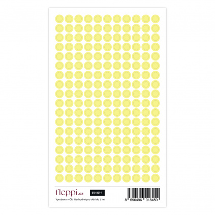 Color coding kolekce | pastelově žlutá – kolečka