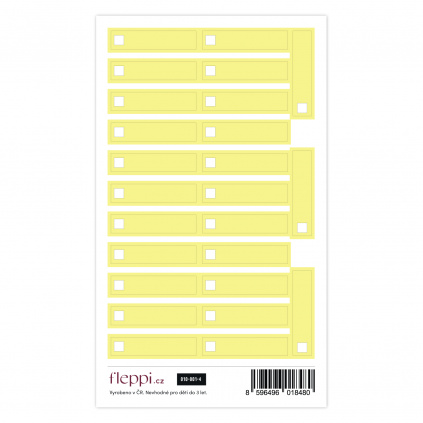 Color coding kolekce | pastelově žlutá – check boxy