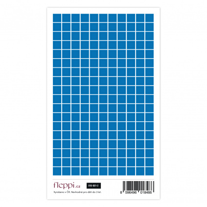 Color coding kolekce | modrá – čtverečky