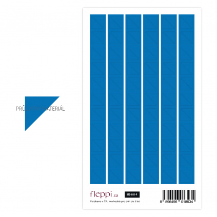 Color coding kolekce | modrá – trojhelníky průsvitné