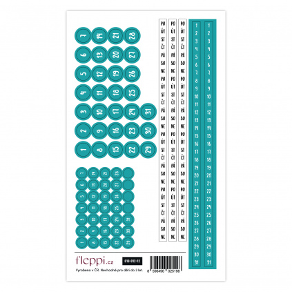 Color coding kolekce | mint – čísla