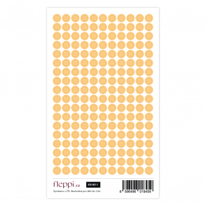 Color coding kolekce | pastelově oranžová – kolečka