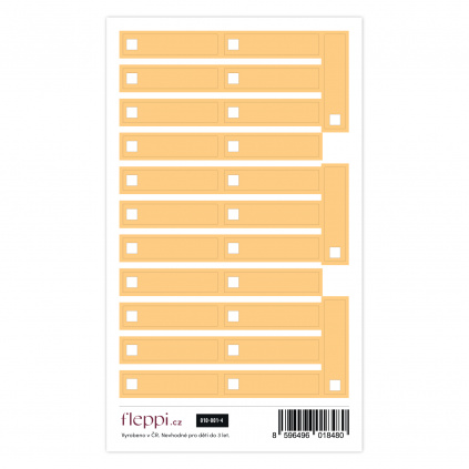 Color coding kolekce | pastelově oranžová – check boxy