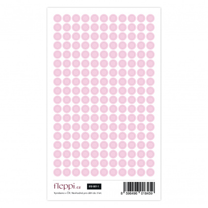 Color coding kolekce | pastelově růžová – kolečka