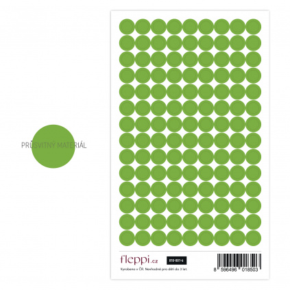 Color coding kolekce | zelená – kolečka průsvitná