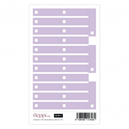 Color coding kolekce | pastelově fialová – check boxy