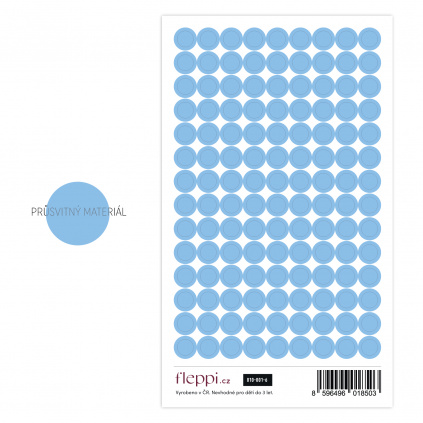 Color coding kolekce | pastelově modrá – kolečka průsvitná