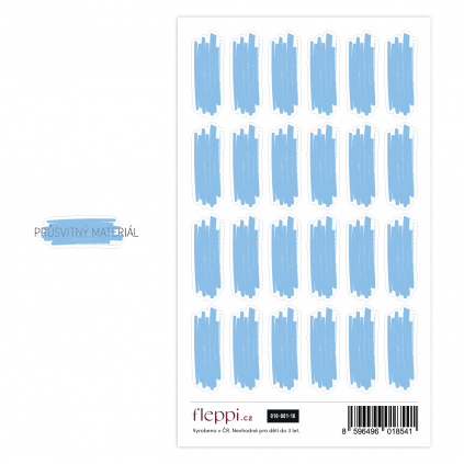 Color coding kolekce | pastelově modrá – čmárance průsvitné