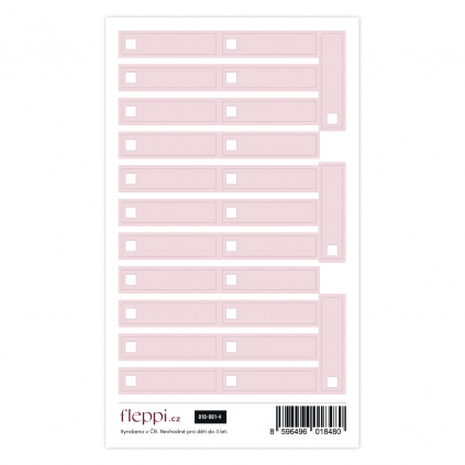 Color coding kolekce | nude růžová – check boxy