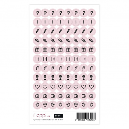 Color coding kolekce | nude růžová – ikonky