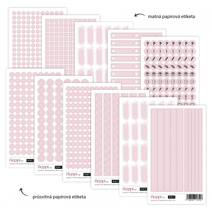 Color coding kolekce | nude růžová – sada 11 archů