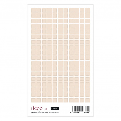 Color coding kolekce | nude béžová – čtverečky