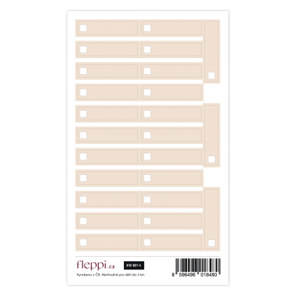 Color coding kolekce | nude béžová – check boxy