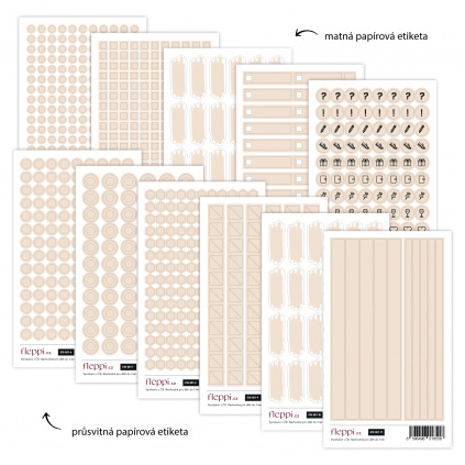 Color coding kolekce | nude béžová – sada 11 archů