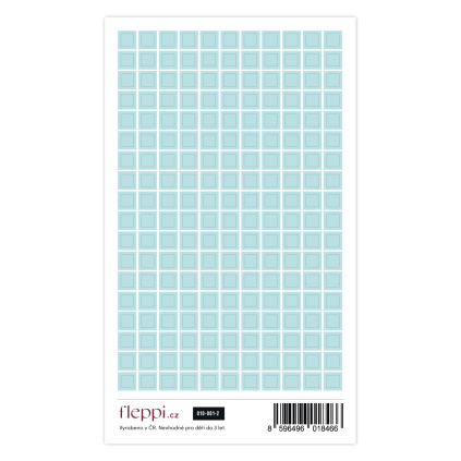 Color coding kolekce | pastelově mint – čtverečky