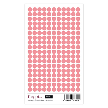 Color coding kolekce | pastelově červená – kolečka