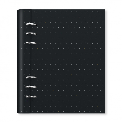 Clipbook Filofax Collection A5 Moonlight Black Front 023610BK