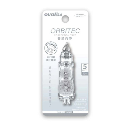 náhradní náplň pro korekční pásku oval orbitec - průhledná
