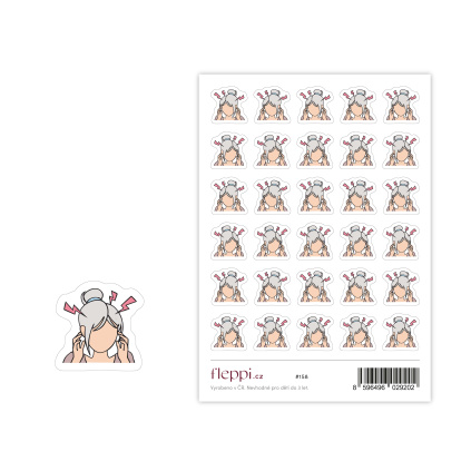 samolepky do diáře - bolest hlavy