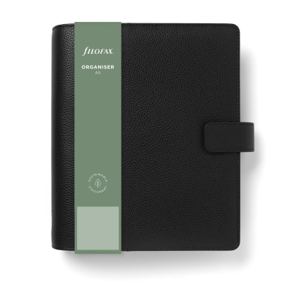 Diář Filofax Camden | A5, černý  fleppi náplň na zbytek roku 2025