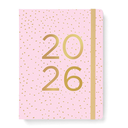 Plánovač Confetti 2026 |  A5, rose quartz