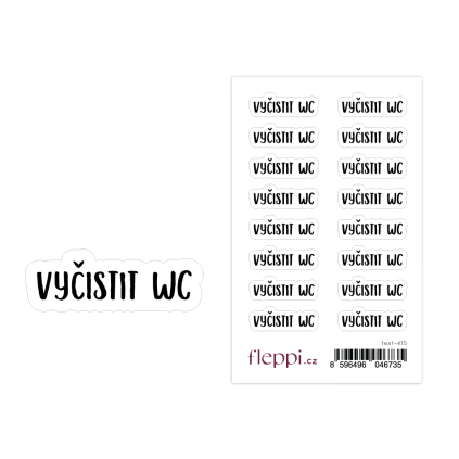 vyčistit wc