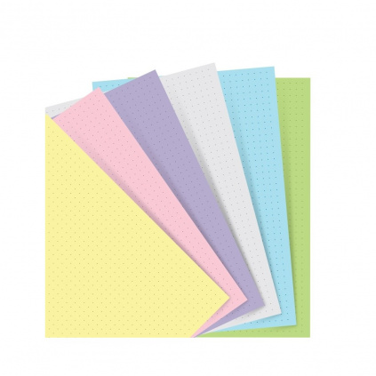 Tečkované papíry pastelové Filofax Notebook | A5