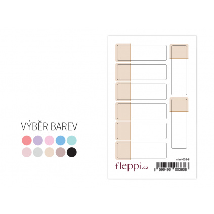 Samolepky Box | výběr barev