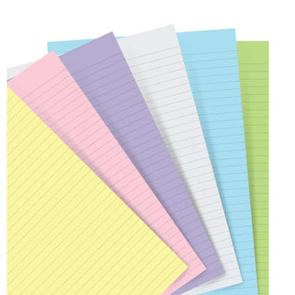 organiser refill a5 pastel ruled paper 1 2