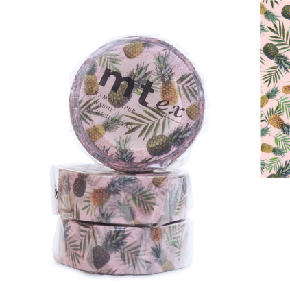 Washi páska Pineapple | 15mm x 7m