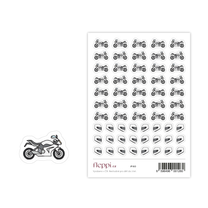 samolepky do diáře - motorkářské 1