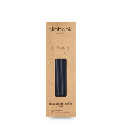filofax clipbook accessory refills black