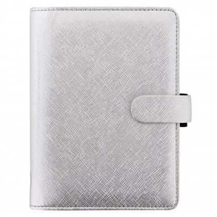 Diář Filofax Saffiano Metallic | Personal Silver