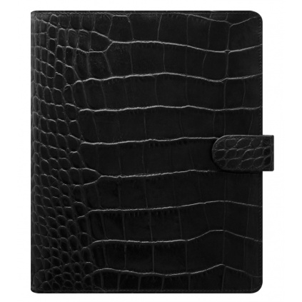 Diář Filofax Classic Croc | A5 Černá