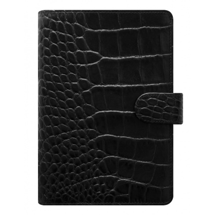 Diář Filofax Classic Croc | Personal Černá