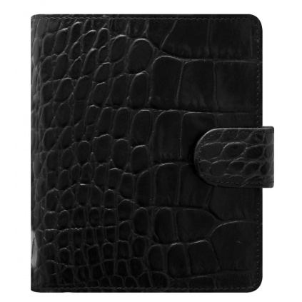 Diář Filofax Classic Croc | Pocket Černá