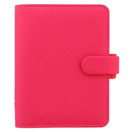 Diář Filofax Saffiano Fluoro | Pocket Růžová