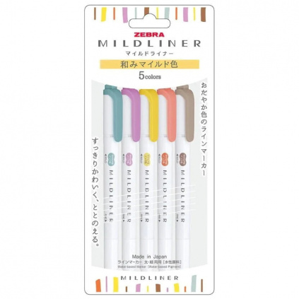 Mildliner 5 colors 2